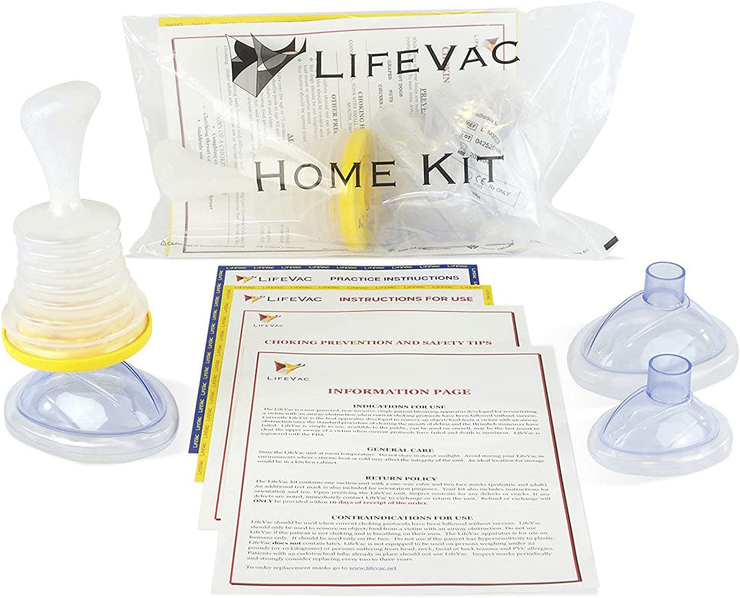 LifeVac Kit in Clear Acrylic Wall Mount Case